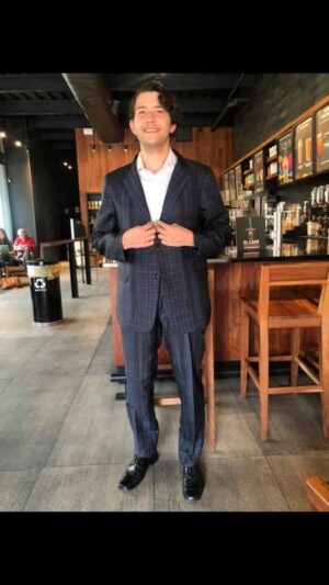 Traje estampado Natural TN-024